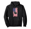 Patriotic Ice Hockey Snow Sports Hoodie - Graphic Print for Adults